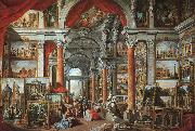 Giovanni Paolo Pannini Picture Gallery with Views of Modern Rome oil